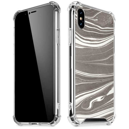 Grey Marble iPhone XS Max Clear Case